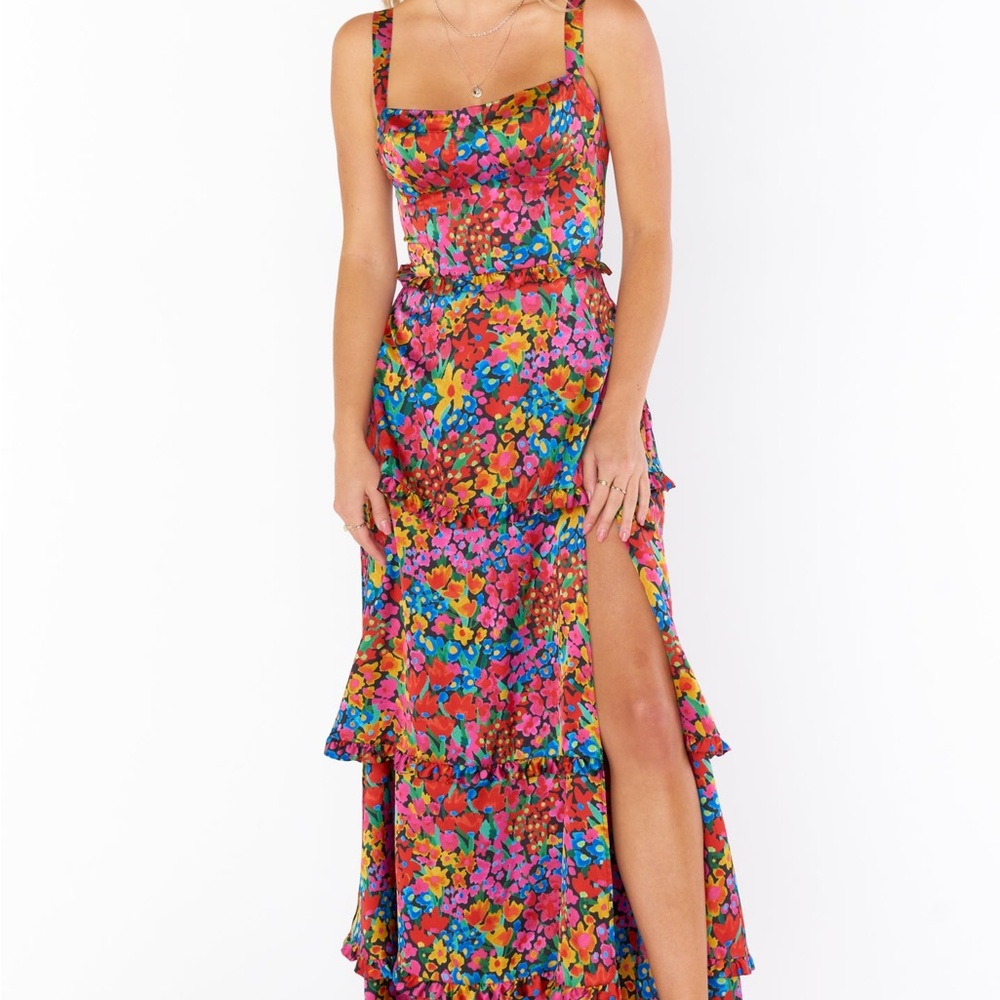 Show Me Your MuMu Multicolor Floral Maxi Dress